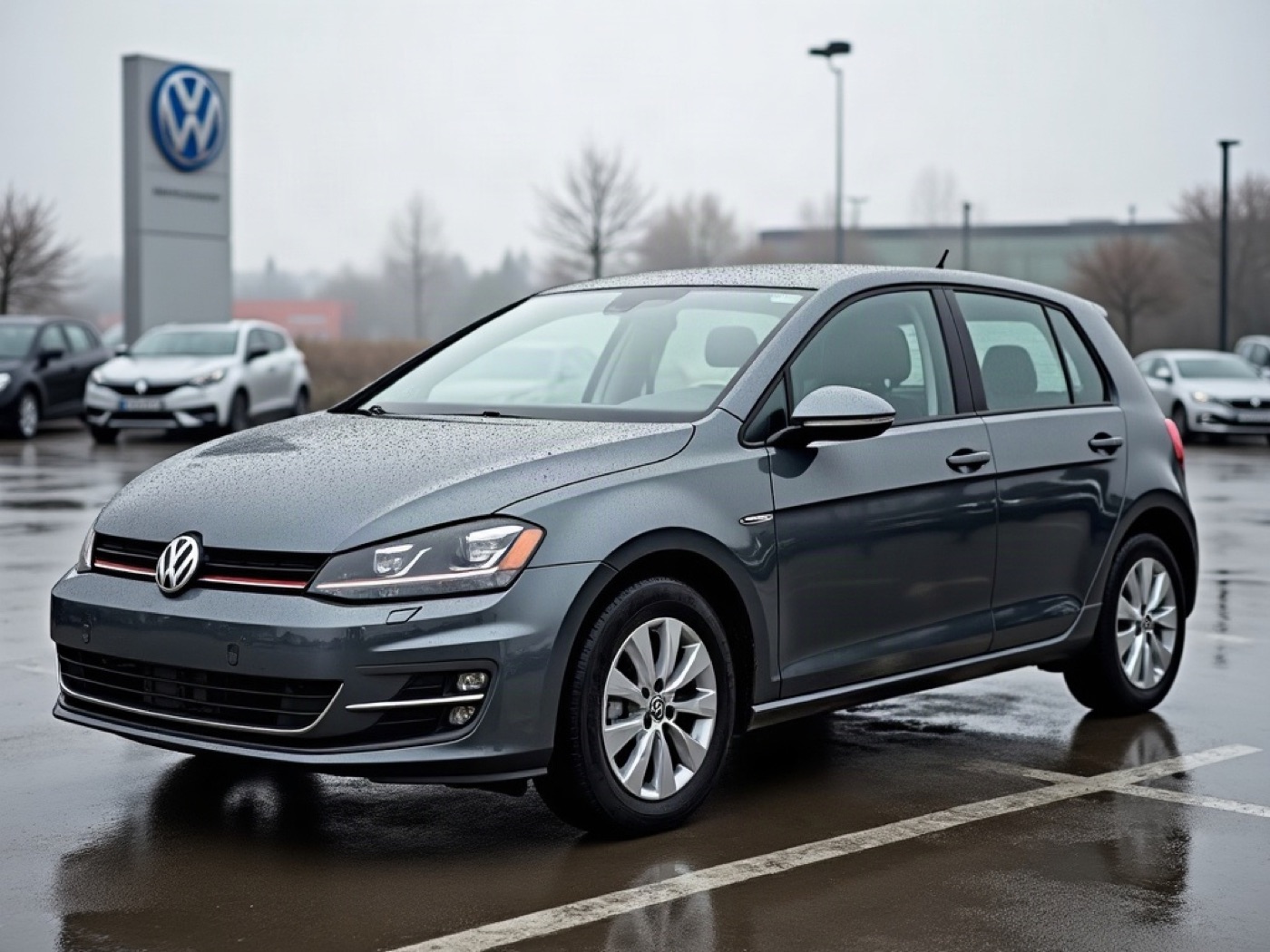 Same hatchback before presale prep